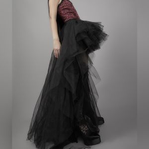 Brand new with tags Dolls Kills XXS black tulle tiered skirt